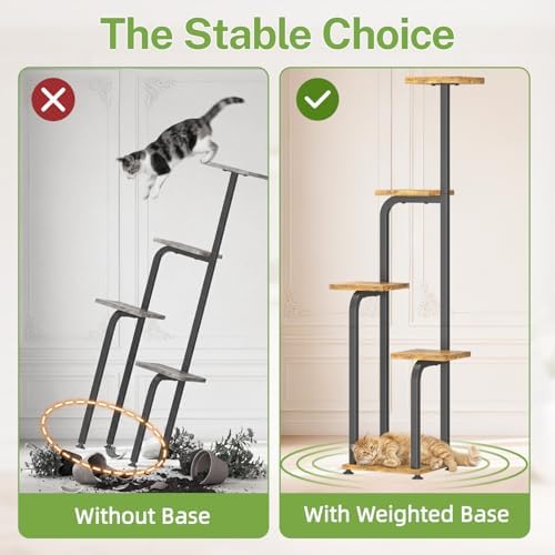 iDavosic.ly Tall Plant Stand Indoor, Corner Tiered Wooden Tray, Black Brown - Image 3
