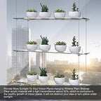 3-Tier Hanging Acrylic Plant Shelves for Windows - Image 6
