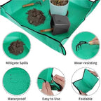 2 PCS Repotting Mat for Indoor Plants, Waterproof Succulent Potting, Foldable Reusable Soil Change for Patio - Image 4