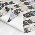 Cat Fabric By The Yard, Cartoon Animal Upholstery Fabric for Chairs, Cute Pet Decorative Fabric, Colorful Glasses Indoor Outdoor Fabric, Gift Funny Education Waterproof Fabric, 3 Yards - Image 6
