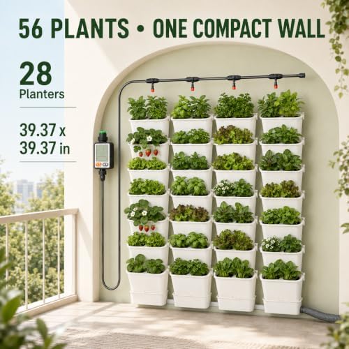 56 Pockets Living Wall Planter Indoor Self Watering Wall Hanging Planters - Image 4