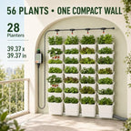 56 Pockets Living Wall Planter Indoor Self Watering Wall Hanging Planters - Image 4