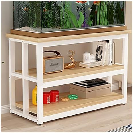 Side Table Fish Tank Stand, Terrarium Stand with Storage by Unknown