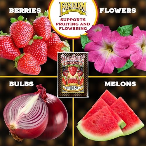 FoxFarm Strawberry Fields Fruiting & Flowering Potting Soil, 1.5 Cu.ft (Pack of 2) - Designed to Pump Up Your Blooms, Fruits, and Berries - Made for the Fruiting and Flowering Stages of Plants - Image 4