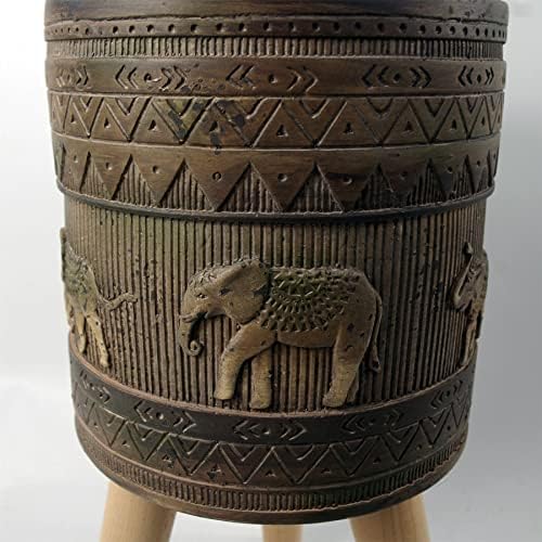 Leaf Large Planters Plant Pots, Fibreglass, 40cm Zandi Elephant - Image 5