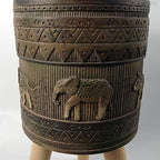 Leaf Large Planters Plant Pots, Fibreglass, 40cm Zandi Elephant - Image 5