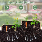 HAPPYGRILL Raised Garden Bed with Trellis & Open Base Design - Image 6