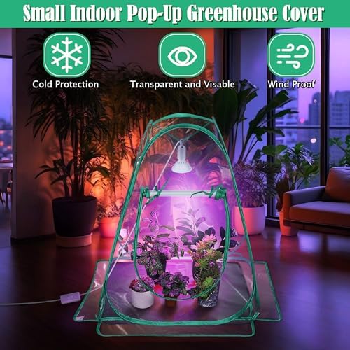 Meonum Mini Greenhouse Indoor with 10W Grow Light and PEVA Mat, 2 Pack - Image 4