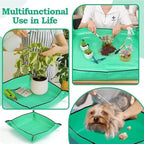 Planting Mat Gardening Potting Pad Foldable Garden Plant Flower Pot Transplanting Waterproof Mats for Indoor Plant Repotting(75x100cm(Thickened)) - Image 7