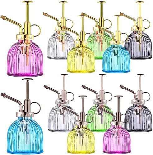 Maxdot 12Pcs Glass Plant Mister Spray Bottle 220ml, Mixed Sprayer by Maxdot