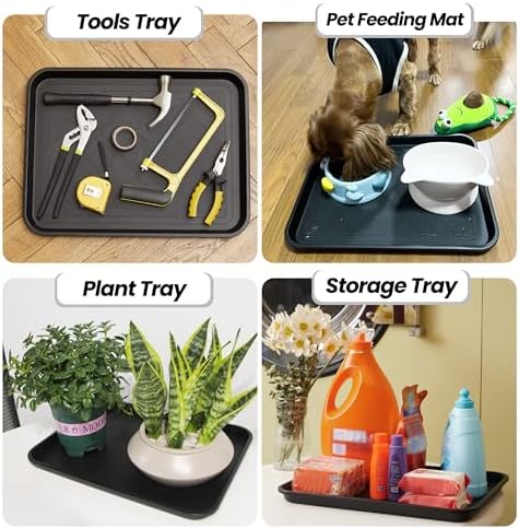 Boot Tray for Entryway Indoor, Heavy Duty Shoe Mat Tray 3 Packs, 16.7"x12.8" Waterproof Shoe Trays - Image 5