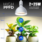 Barrina Hanging Grow Light for Indoor Plant, 50W (2 x 25W), Full Spectrum - Image 3