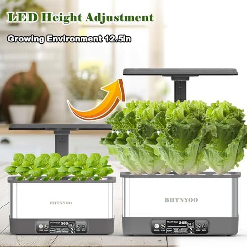 Hydroponics Growing System Kits,APP&WiFi 8 Pods Smart Indoor Herbs Garden with 24W Adjustable Height LED Growth Lights,for Indoor Gardening Gifts,Vegetables Planter - Image 3
