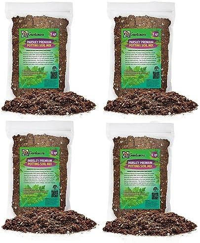 GARDENERA Parsley Plant Potting Soil [20 Quarts] Enhance Flavor and Health with Professional Grade Nutrient-Rich Mix by Gardenera