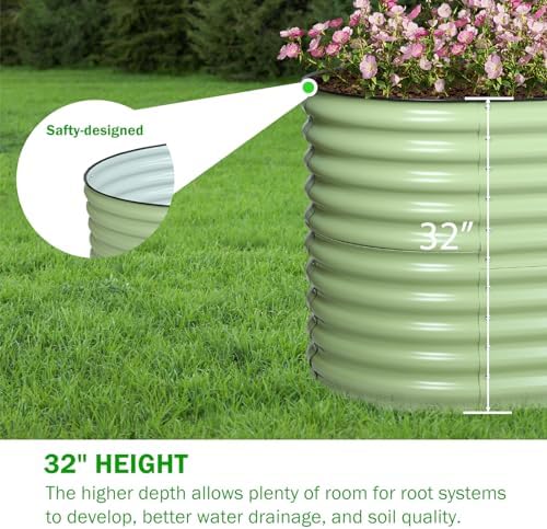 BPS 2-in-1 Metal Raised Garden Bed - Image 7