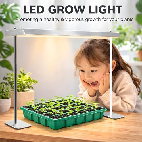 SDOVUERC 60W High-Power Full Spectrum Grow Lights Stand for Indoor Plants. - Image 7