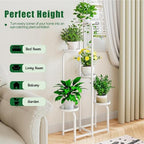 INGIORDAR Plant Stand Indoor Outdoor Corner Tall Plant Shelf 5 Tier Metal - Image 2