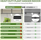 Window Plant Hanger Indoor, 80 Inch Heavy Duty Plant Hanging Rod - Image 3