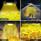 150W Full Spectrum LED Grow Light, IP67 Waterproof Outdoor Grow Lamp, Sunlike Plant Light for Seedling Veg Bloom Fruit, Grow Light for Indoor Outdoor Plants - Image 4