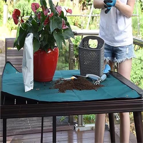 Oxford Fabric Plant Repotting Mat Waterproof Transplanting Indoor Succulent Potting Portable Gardening for Indoor Plant Repotting(100X100CM) - Image 6