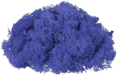 uxcell Preserved Reindeer Moss, 17.6oz Fake Moss for Crafts Artificial Dried Moss for Decoration Terrariums Potted Plants, Purple by uxcell