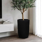 Oakrain 21" Tall Indoor Planter, Black Large Modern Decorative Pot - Image 5