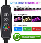 LED Grow Lights Strips for Indoor Plants, 3 Working Modes & 10 Dimmable Levels Plant Lights with Auto Cycle Timer 3/9/12Hrs, 36W Full Spectrum DIY Growing Lamps for Seedings Hydroponics, 6 Strips - Image 2