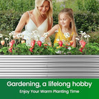 2pcs Tall 6x3ft Galvanized Raised Garden Bed Outdoor,Above Ground Garden Bed for Vegetable,Metal Raised Beds for Flower,Steel Raised Beds for Gardening - Image 7
