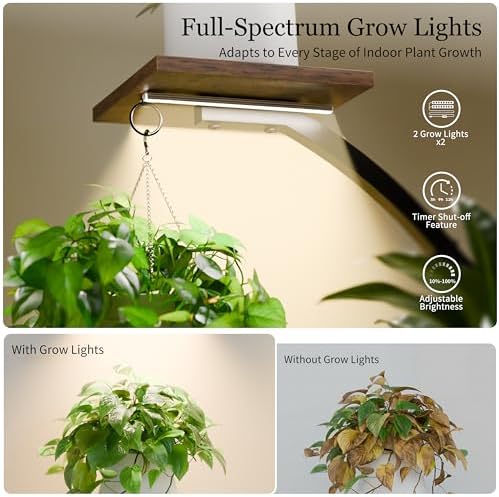 Plant Stand with Grow Lights for Indoor Plants, 47'' 2 Pack 6-Tier Corner - Image 2
