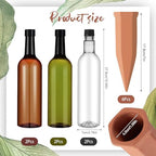 SiliFine 6 Sets Terracotta Watering Spikes,Green Clear Brown and Terracotta - Image 2