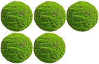 Green Artificial Moss Balls, Handmade Sphere Moss Hanging Balls for DIY Wedding Party Home Hotel Decoratio, Hangin Plants Landscape Landscaping Ball (Color : Diameter: 45cm/17.71in, Size : 5pcs) by WIGING