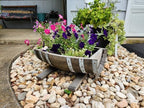 Rustic Planter, Made from Real Wooden Whiskey Barrels, White Oak, Indoor or Outdoor - Image 5