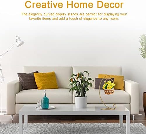 12 Pcs Ornament Display Stand Iron Hanging Hook Holder Glass Ball Ornament Holder Stand Home Wedding Decoration Rack for Hanging Globe Air Plant Terrarium Plant Witch Ball Christmas Ornament - Image 5