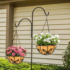 Kingbuy Metal Hanging Planter Basket with Coconut Fiber Liner Chain Wire Plant Holder 10 Inch Flower Pot for Indoor Outdoor Decor, Butterfly Pattern, 2 Pack - Image 3
