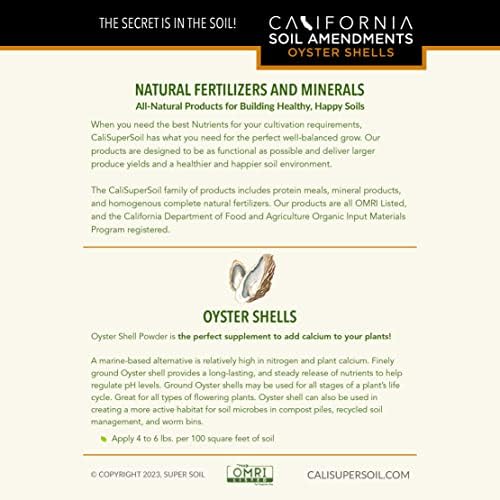 The Bud Grower | California Hot Soil Premium Oyster Shell Flour | 6 lbs of Fine Powder 100% Organic Oyster Shell Flour | All-in-One Grow Tent Kit's & Supplies - Image 3