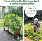 Gardener's Supply Company Elevated Cedar Raised Garden Bed 2' x 8' - Image 6
