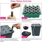 4 Hydroponic Buckets Kit for Plants, Hydroponics Growing System for Herbs/Tomato/Vegetables, DWC System with Air Pump & Germination Tray (Complete Indoor Hydroponic Gardening Supplies) - Image 5