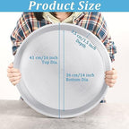 Eccliy 12 Pcs Plastic Plant Saucers Tray, White, 16 Inch, Round - Image 2