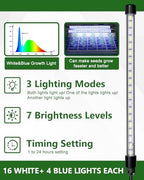 joyhalo 40 Cell Seed Starter Kit with Grow Light and Heating Mat - Image 3
