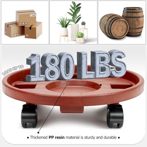 Plant Caddy with Wheels, 13 inch Rolling Plant Stands, 3 Pack - Image 2