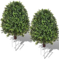 28.5inch Faux Boxwoods for Outdoor Planters, UV Resistant Boxwood Topiary by FBUNKO