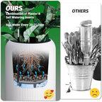 Hipicute 29 Inch Tall Self Watering Pots Set of 2 with Water Level Monitor, Tall Planters for Indoor and Outdoor Plants, Flower Pots for Living Room, Bedroom, Office, Patio, Porch, Garden, White - Image 7