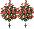 2pcs 47.2in Artificial Hibiscus Trees for Outdoor, UV Resistant by HOENLE