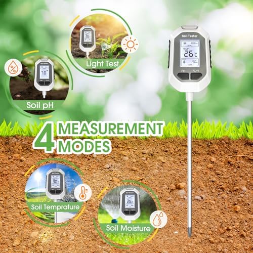 YAMRON 4-in-1 Soil Moisture Meter Digital Plant for Outdoor Plants - Image 4