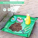 Repotting Mat Flower Pots Transplanting Mats Gardening Planting Mat PE Plant Repotting Mat Foldable Waterproof Gardening Potting Pad - Image 2
