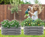 Besebay 2-Pack 2x1ft Galvanized Raised Garden Bed, Outdoor Planter Bed, - Image 7