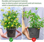 30 Pack 5/6/7 Inch Clear Nursery Pots with Drainage and 30 Pack Plant Saucers, Plant Pots for Plants Transparent Potting Containers for Plants Seeding Starter Pot (Clear, 5/6/7 Inch) - Image 5