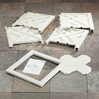 Miles Kimball Chippendale Planter Box, White - Plant Holder for Garden, - Image 4