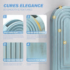 EOSAHR Wall Vase: Wall Planter for Fake Flowers for Living Room Decor, Blue - Image 3
