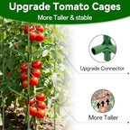 Halatool 4 Pack 72" Tall Tomato Cages for Garden, Large Tomato Trellis - Image 4